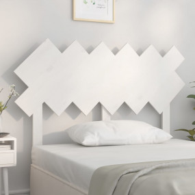 Bed Headboard White Solid pine wood Standard Decorative...