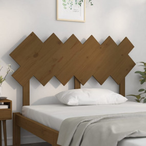 Bed Headboard Honey Brown Solid pine wood
