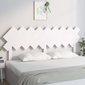 Bed Headboard White Solid pine wood 70.1 x 1.2 x 31.7 i...