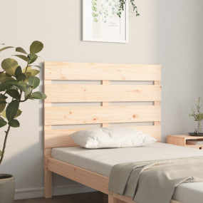Headboard Natural Wood Solid Pine Wood Twin Decorative ...