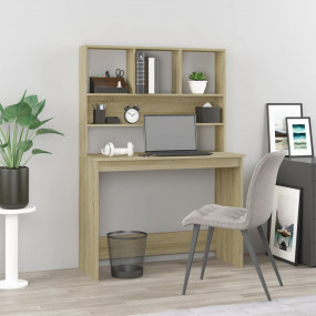 Desk Sonoma oak Engineered wood 40.2 x 17.7 x 58.3 in D...
