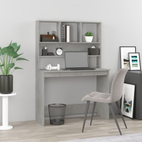 Desk Concrete Grey Engineered wood 40.2 x 17.7 x 58.3 i...