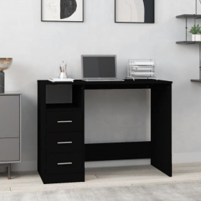 Desk Black Engineered wood 40.2 x 19.7 x 29.9 in Desk
