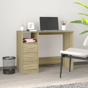 Desk Sonoma oak Engineered wood Medium Desk Rectangular