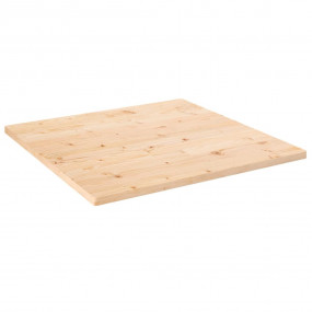 Table Top Natural Wood Solid Wood Pine 27.6x27.6 in Tab...