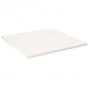 Table Top White Solid pine wood 27.6 x 27.6 x 1.0 in