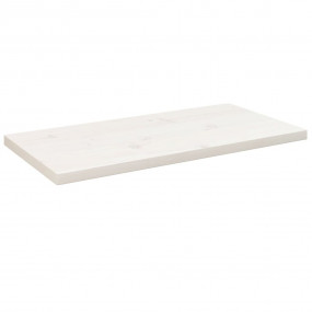 Table Top White Solid Pine Wood 31.5 x 15.7 in