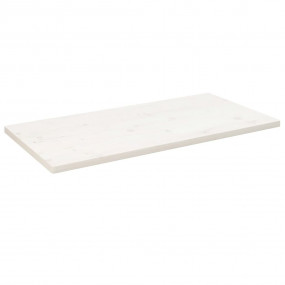 Table Top White Solid pine wood 43.3 x 21.7 in