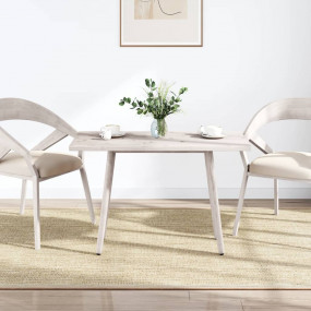 Table Top White Solid Pine Wood Large Rounded Corners S...