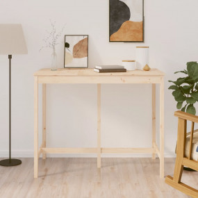 Bar Table Natural wood Solid pine wood 55.1 x 31.5 x 43...