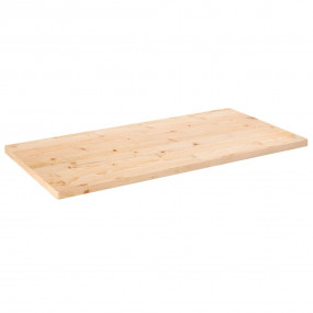 Table Top Natural wood Solid pine wood 43.3 x 23.6 in