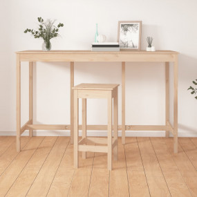 Bar Table Natural Wood Solid pinewood Standard Bar Tabl...
