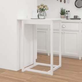 Bar Table White Solid pine wood Medium Durable Bar Tabl...