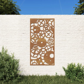 Garden Wall Decoration Metallic brown with rust Corten ...