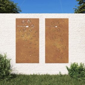 Garden Wall Decoration Rusty Corten steel Large Decorat...