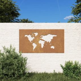 Garden Wall Decoration Starts as normal metal color, Ru...