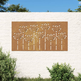 Garden Wall Decoration Rusty Corten Steel 41.3 x 21.7 i...