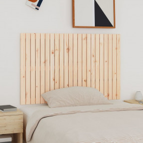 Wall Headboard Natural Pine Solid Pine Wood 55.1x1.2x35...