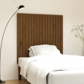 Wall Headboard Honey brown Solid pine wood Standard