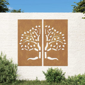 Garden Wall Decoration Rusty Corten steel 41.3 x 21.7 i...