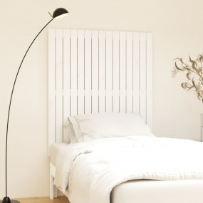 Wall Headboard White Solid pine wood 37.6 x 1.2 x 43.3 ...