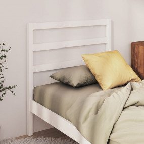 Bed Headboard White Solid pine wood For Single Bed
