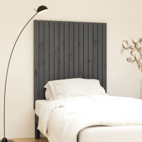 Wall Headboard Grey Solid pine wood Standard Classic/Tr...