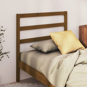Bed Headboard Honey brown Solid pine wood For single be...