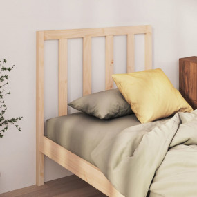 Bed Headboard Natural Wood Solid Pine Wood For Single B...