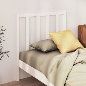Bed Headboard White Solid pinewood Single Attractive De...