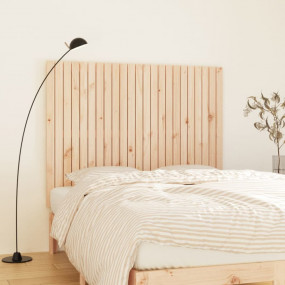 Wall Headboard Natural Wood Solid Pine Wood Medium