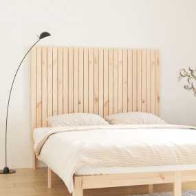 Wall Headboard Natural Solid pine wood 65.4 in x 43.3 i...