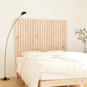 Wall Headboard Pine Solid pine wood 55.1x1.2x43.3 in