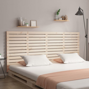 Wall Headboard Natural wood Solid pine wood Large