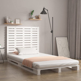 Wall Headboard White Solid Pine Wood Classic/Traditiona...