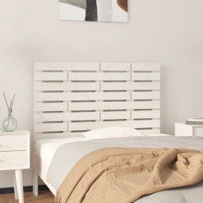 Wall Headboard White Solid pine wood Medium Wall Headbo...