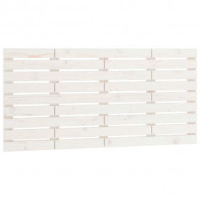 Wall Headboard White Solid pine wood 61.4 x 1.2 x 24.8 ...