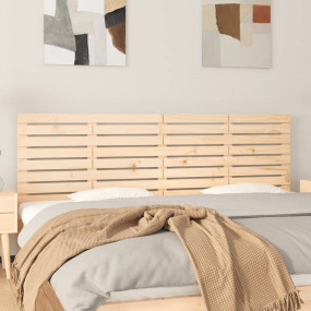 Wall Headboard Natural wood Solid pine wood Medium