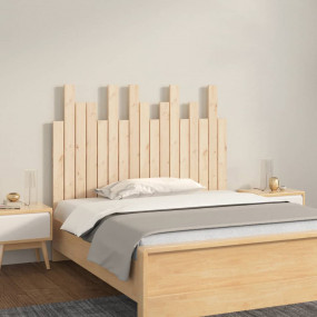 Wall Headboard Natural Pine Solid pine wood 42.5 x 1.2 ...