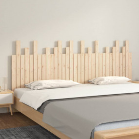 Wall Headboard Natural wood Solid pine wood 80.4 x 31.5...