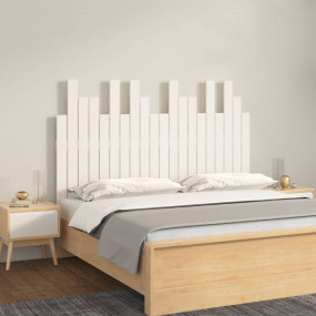 Wall Headboard White Solid Pine Wood 50.2 x 1.2 x 31.5 ...