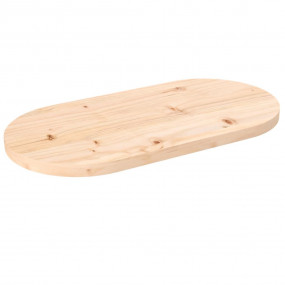 Table Top Natural Pine Solid Pine Wood 23.6 x 11.8 in D...