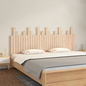Wall Headboard Natural Pine Solid pine wood (untreated)