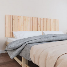 Wall Headboard Natural Pine Solid pine wood (untreated)