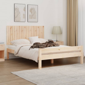 Wall Headboard Natural Wood Solid pine wood (untreated)