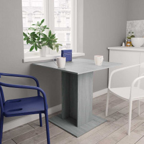 Dining Table Grey Sonoma Engineered Wood Small Simple