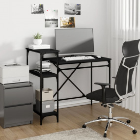 Desk Black Engineered wood 41.3 x 19.7 x 35.4 in Indust...