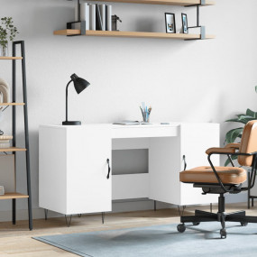 Desk White Engineered wood, iron, aluminum alloy Medium...