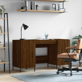 Desk Brown Oak Engineered wood Medium Desk Rectangular