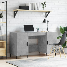 Desk Concrete grey Engineered wood Medium Desk Rectangu...